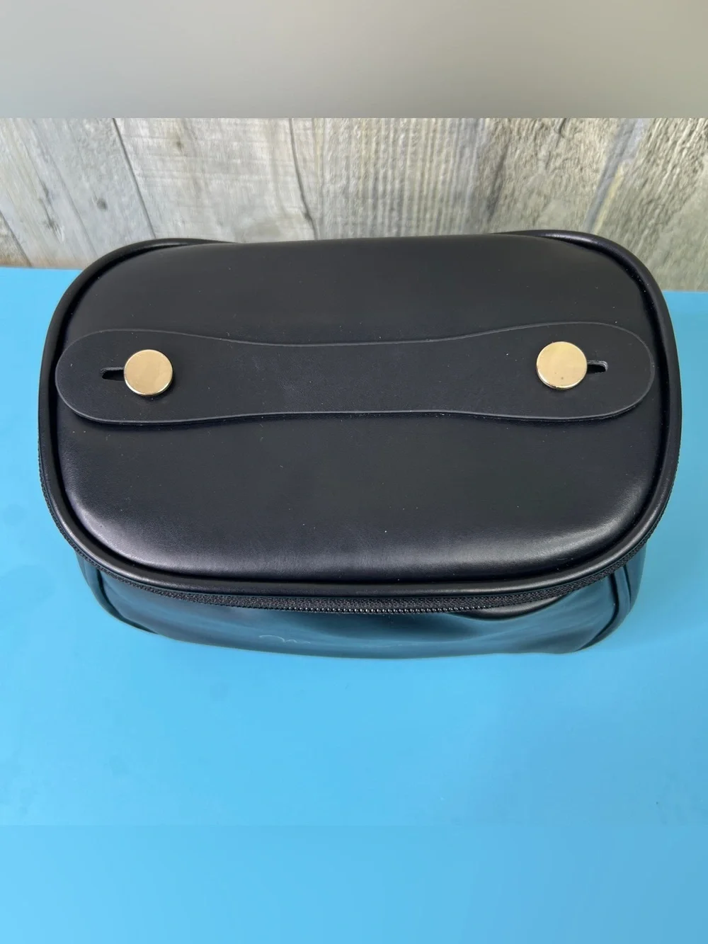Small Makeup Bag with a Zipper Closure and Top Handle 8”x5”x4-1/2”